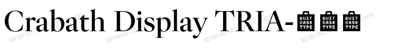 Crabath Display TRIA字体转换
